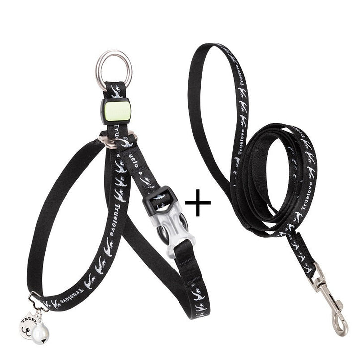 Unleash the Fun with the Pet Cat Bell Chest Strap Haulage Rope!