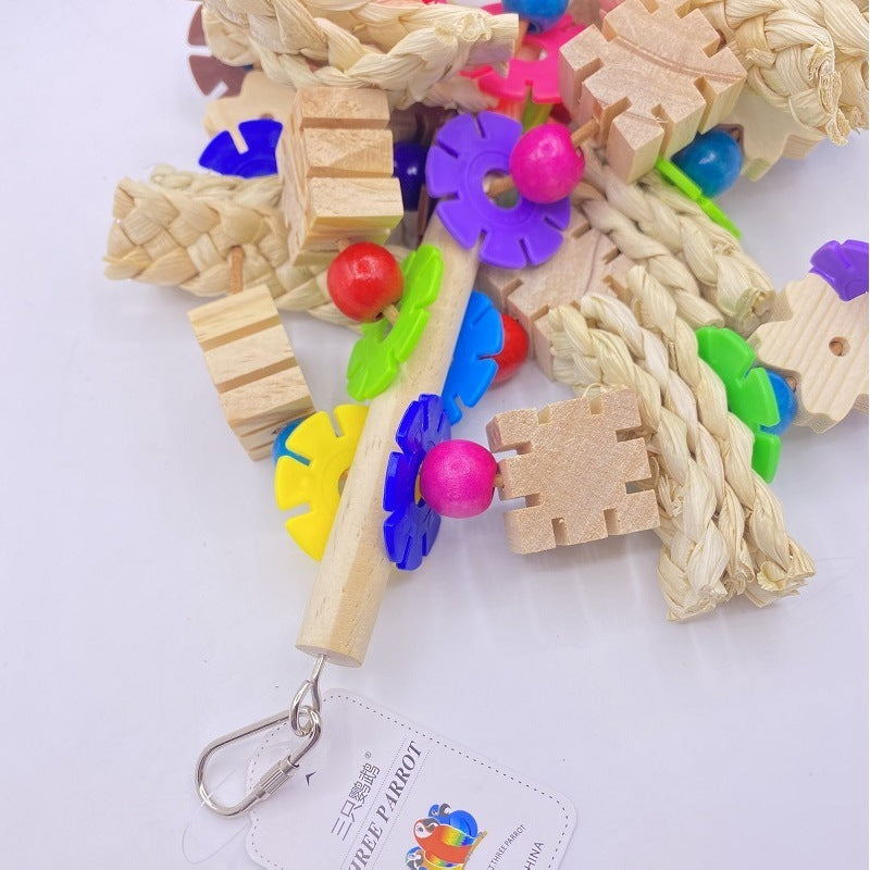 Enhance Your Parrot's Playtime with the Parrot Gnawing Toy!