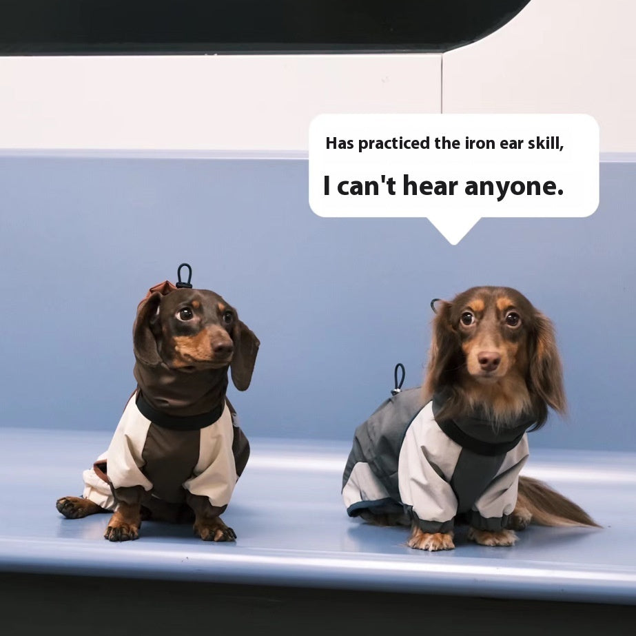 Cold-proof Dachshund Pet Clothes Autumn And Winter Shell Jacket