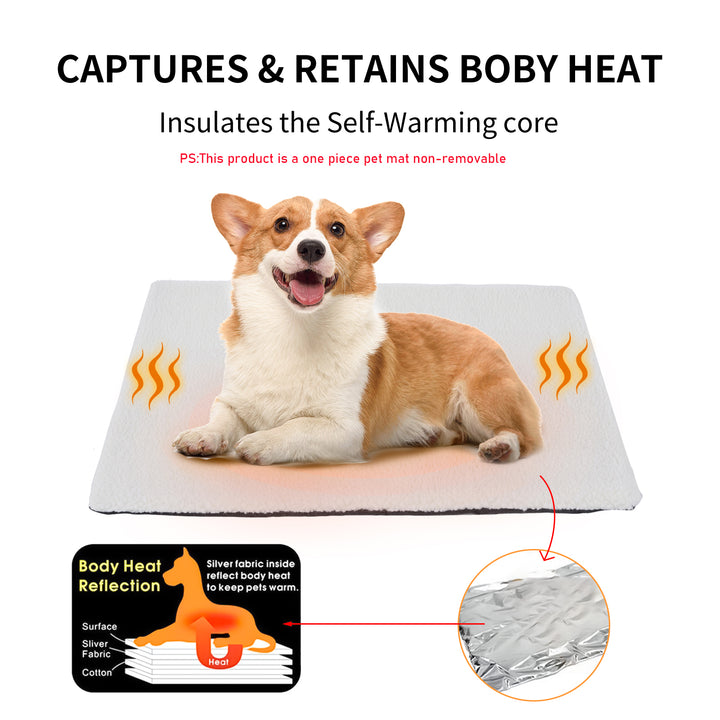 Cozy Self Heating Pet Pads Pet Blanket For Cold Winter Self Warming Cat Bed For Indoor Pet Heating Pad Self Cushion Mat For Cats