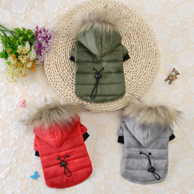 Pet clothing winter down padded jacket