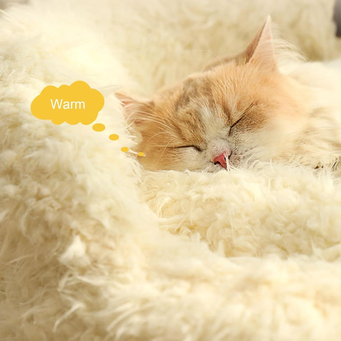 Cut Alpaca Pet Bed For Small Cats