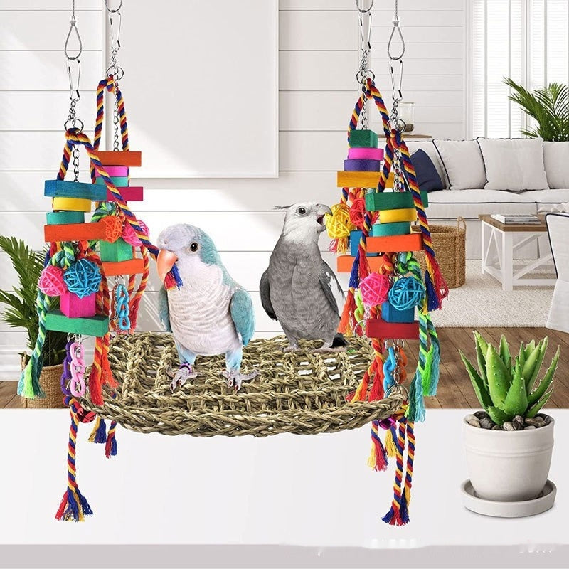 Parrot Climbing Net Hammock Toy