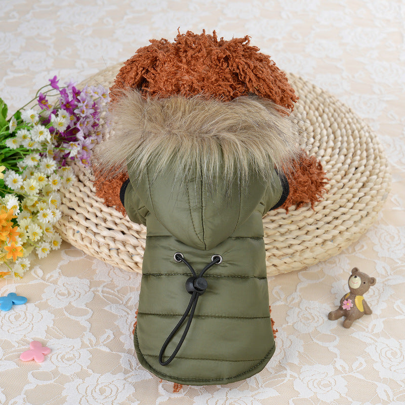 Pet clothing winter down padded jacket