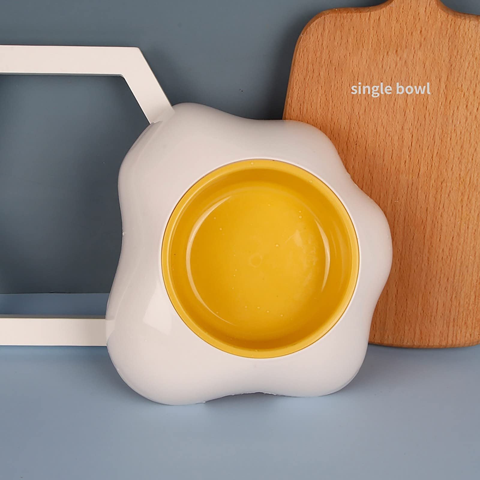 Pet Feeding Bowl Egg Yolk Shaped