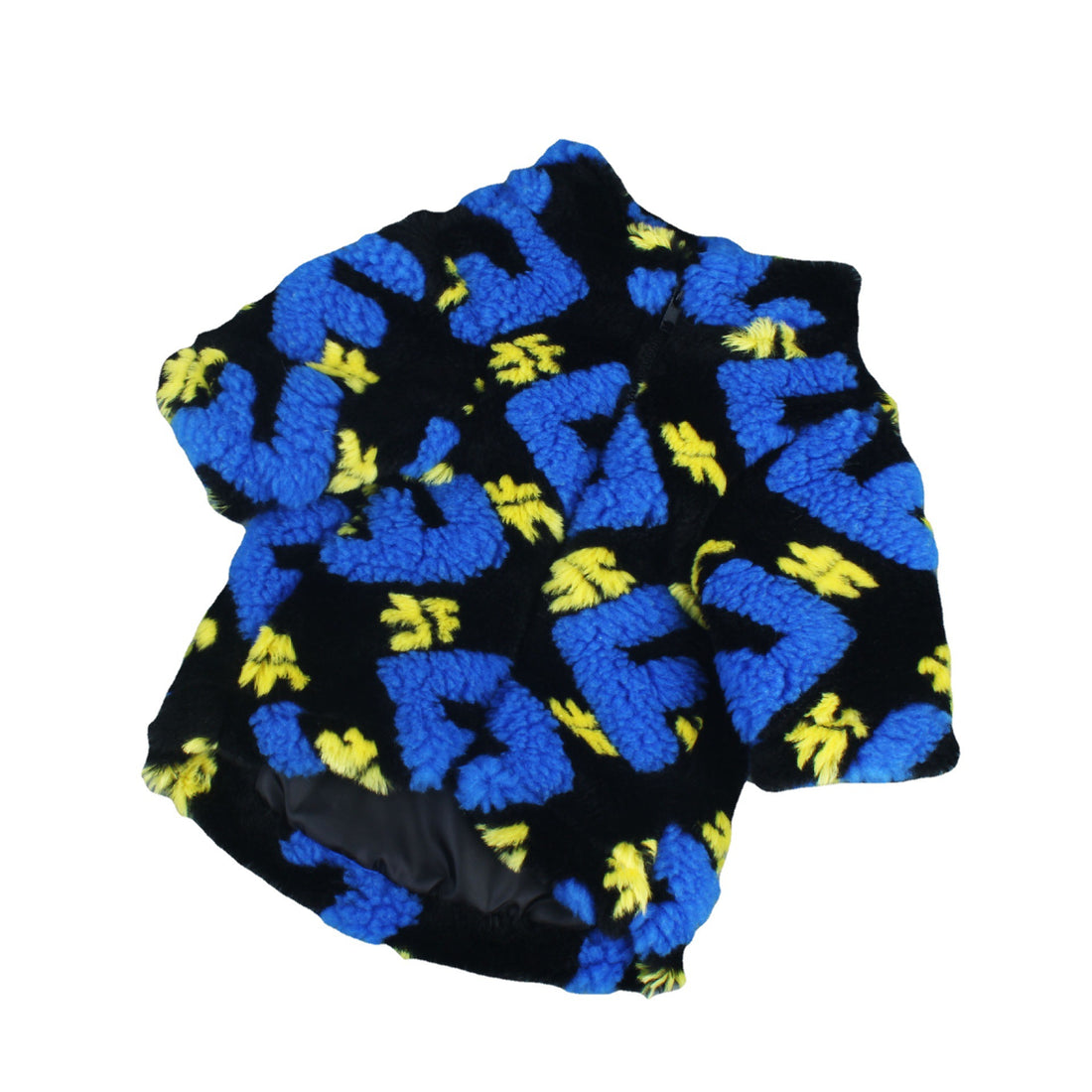 Pet Autumn And Winter Alphabet Lamb Jacquard Fleece Jacket