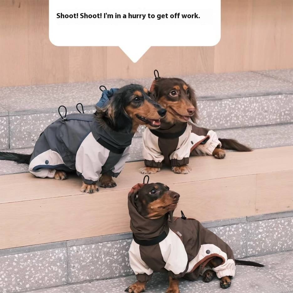 Cold-proof Dachshund Pet Clothes Autumn And Winter Shell Jacket