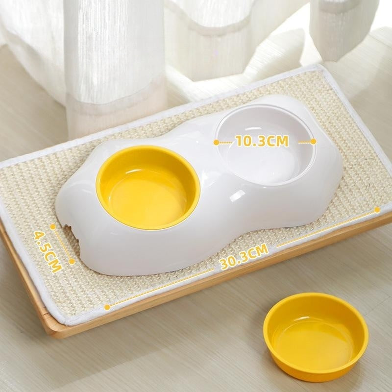 Pet Feeding Bowl Egg Yolk Shaped