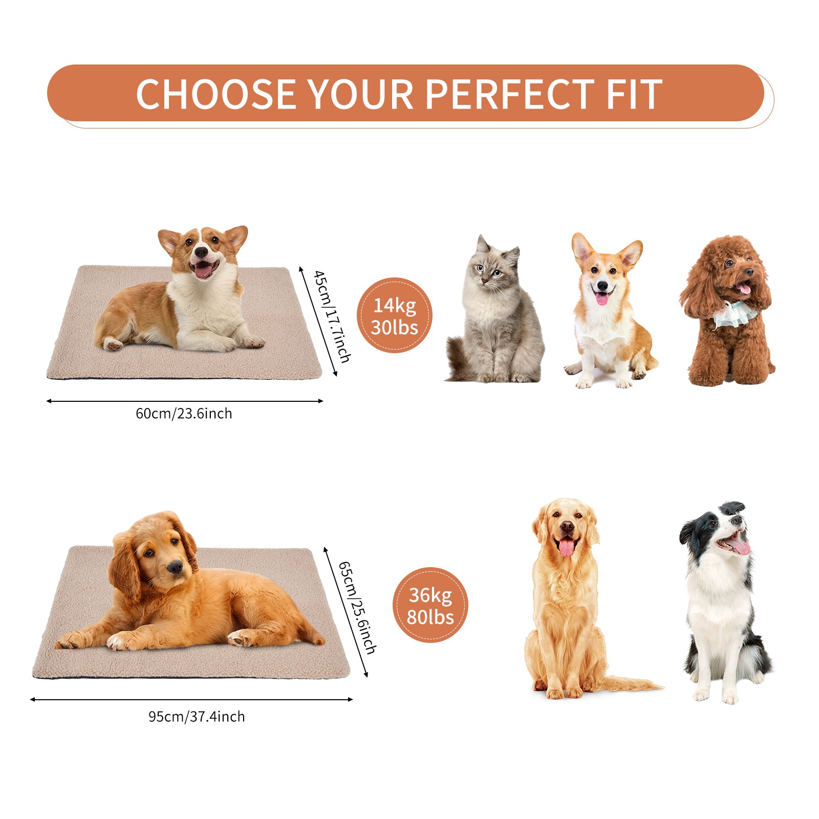 Cozy Self Heating Pet Pads Pet Blanket For Cold Winter Self Warming Cat Bed For Indoor Pet Heating Pad Self Cushion Mat For Cats