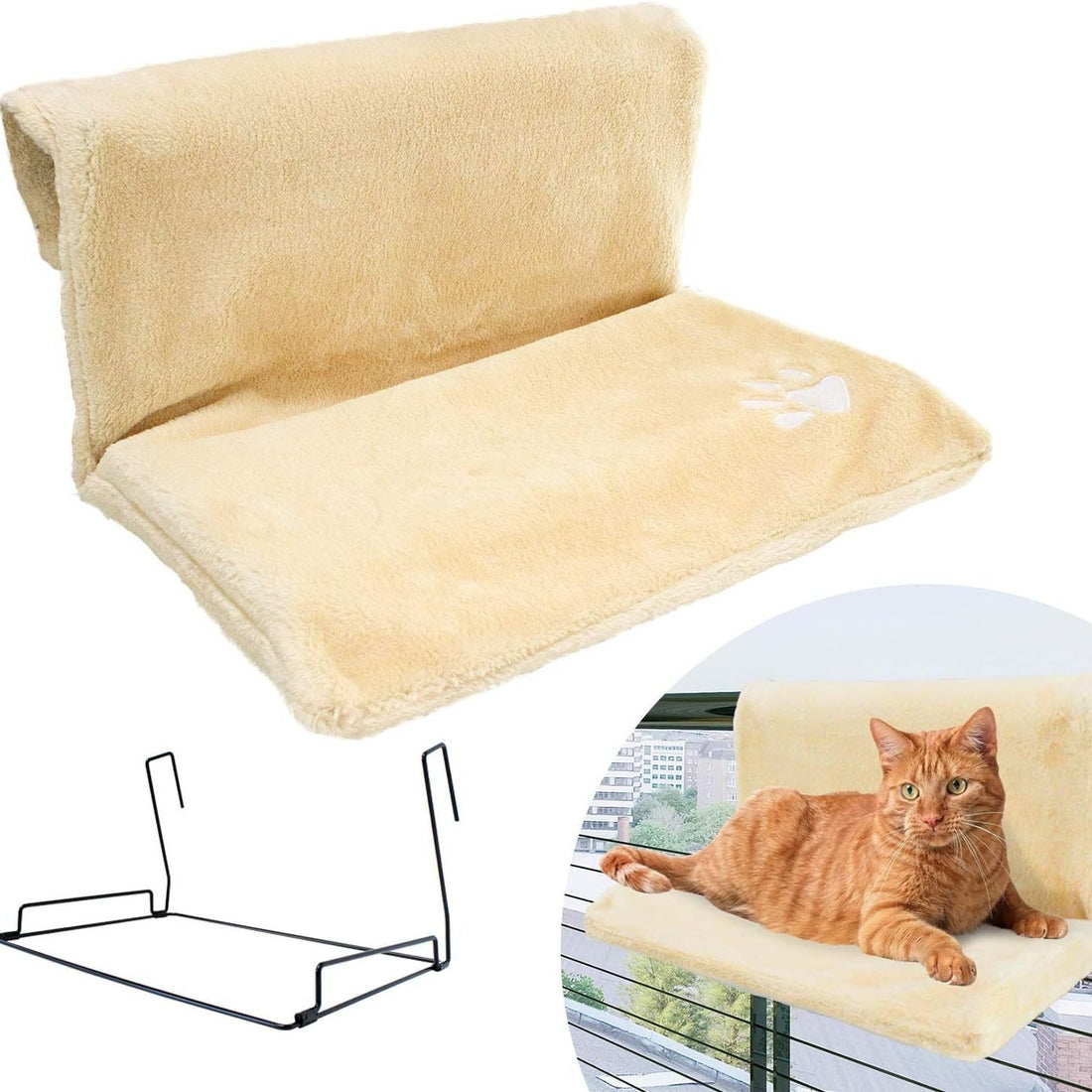 L-shaped Cat Hammock Hanging Cat Nest
