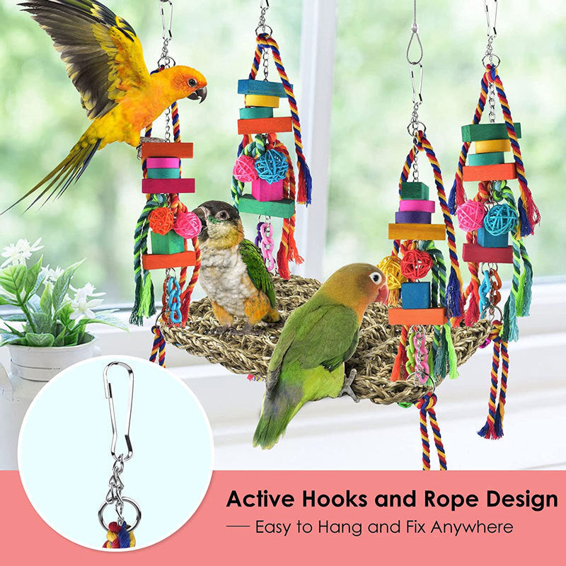 Parrot Climbing Net Hammock Toy