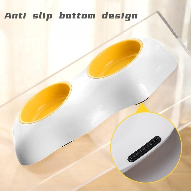 Pet Feeding Bowl Egg Yolk Shaped