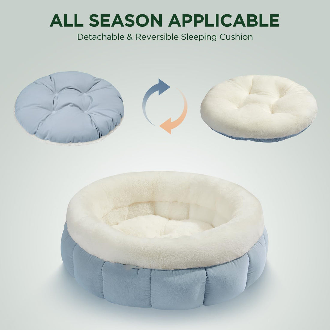 Indoor Cats Washable Pet Bed