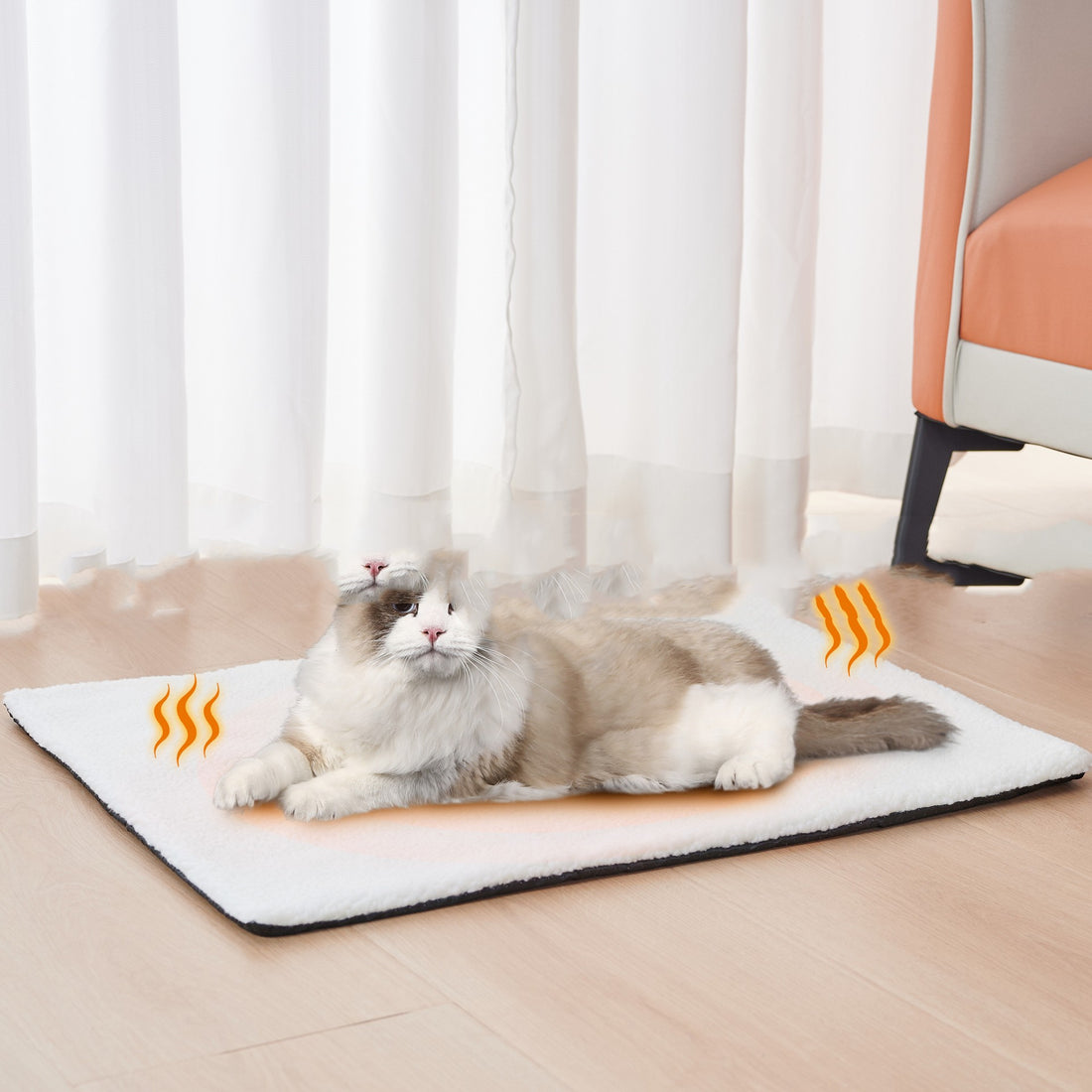 Pet Self-heating Cat Dog Bed Blanket Warm Berber Fleece