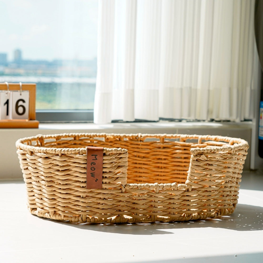 Warm Universal Rattan Basket Pet Nest