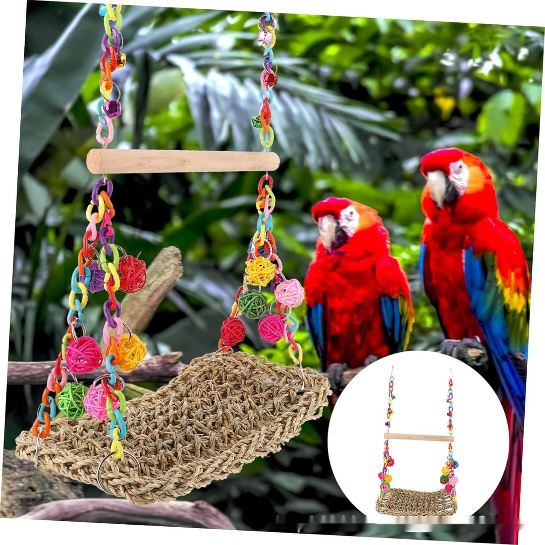 Parrot Climbing Net Hammock Toy