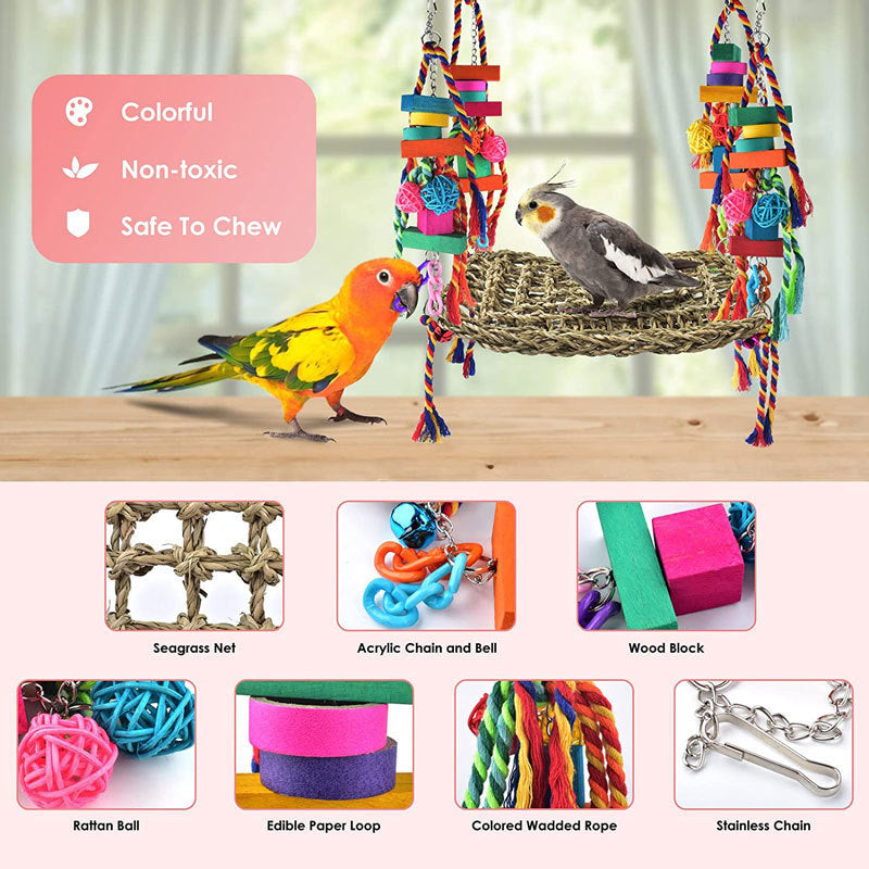 Parrot Climbing Net Hammock Toy