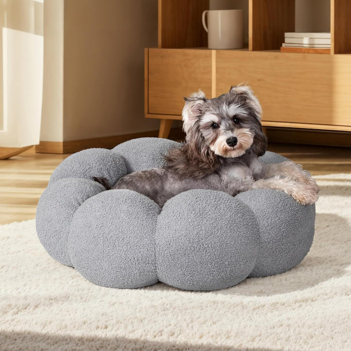 Fluffy Flower Cat Bed