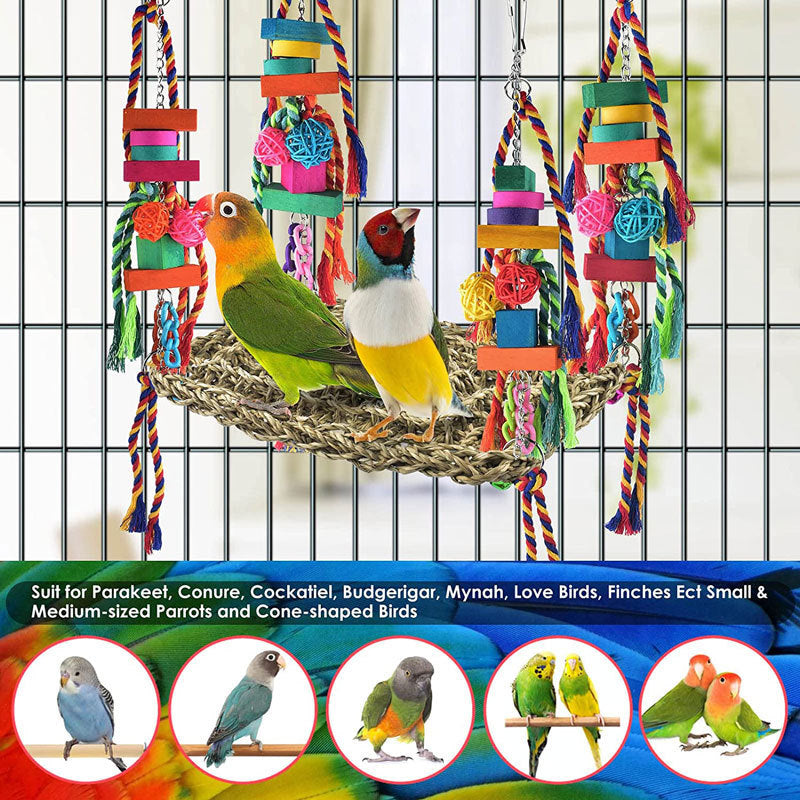 Parrot Climbing Net Hammock Toy