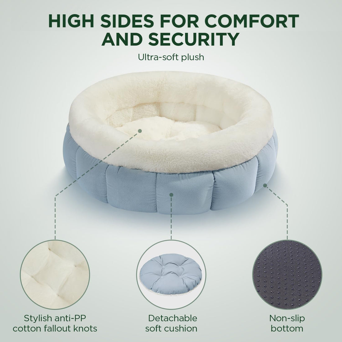 Indoor Cats Washable Pet Bed