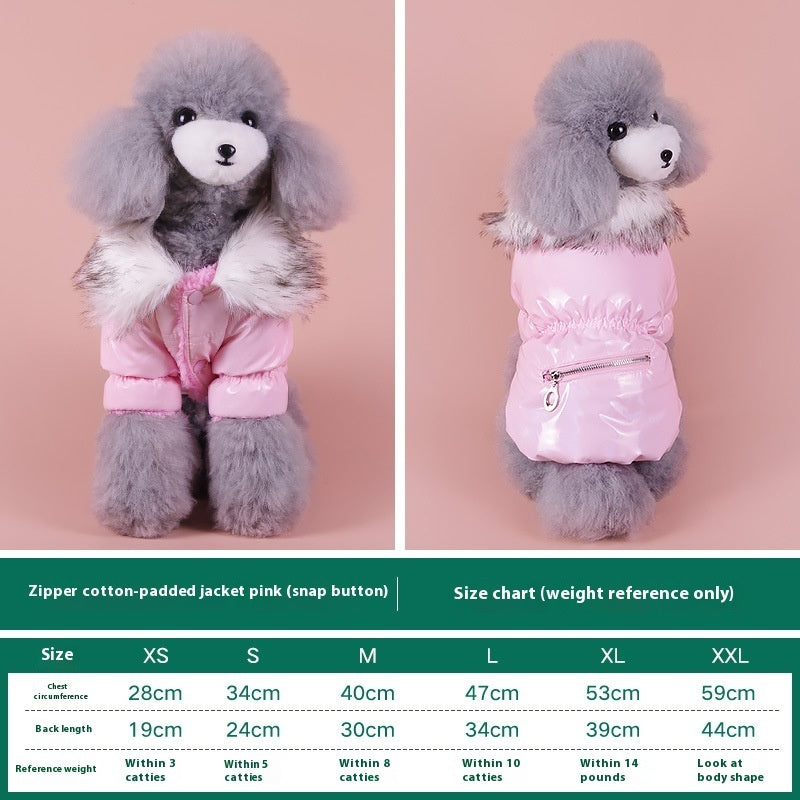Warm Pet Autumn And Winter Thickening Puppy Down Jacket