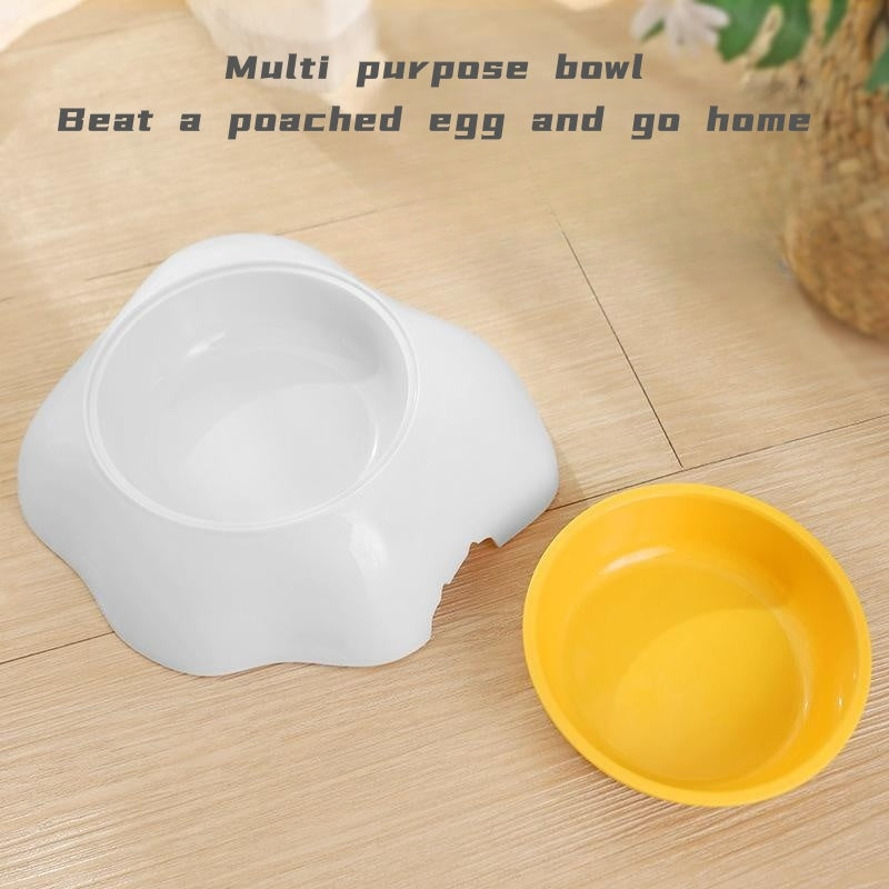 Pet Feeding Bowl Egg Yolk Shaped