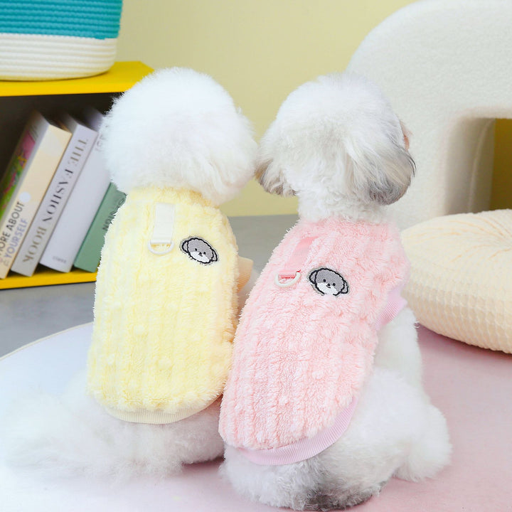 Winter Pet Clothes 23 Fur Ball Two Legs Fluffy Jacket