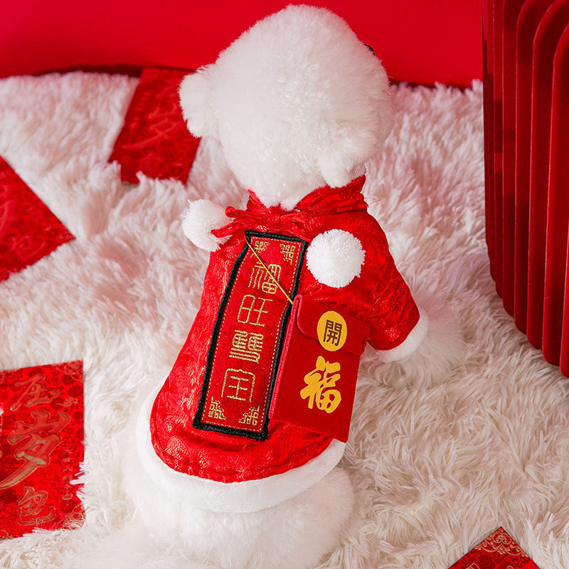 Festive Small Dog Two-legged Cat Pet Clothes