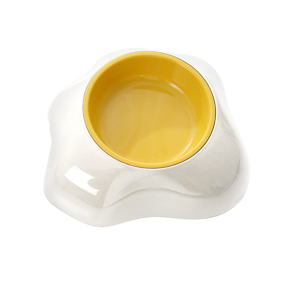 Pet Feeding Bowl Egg Yolk Shaped