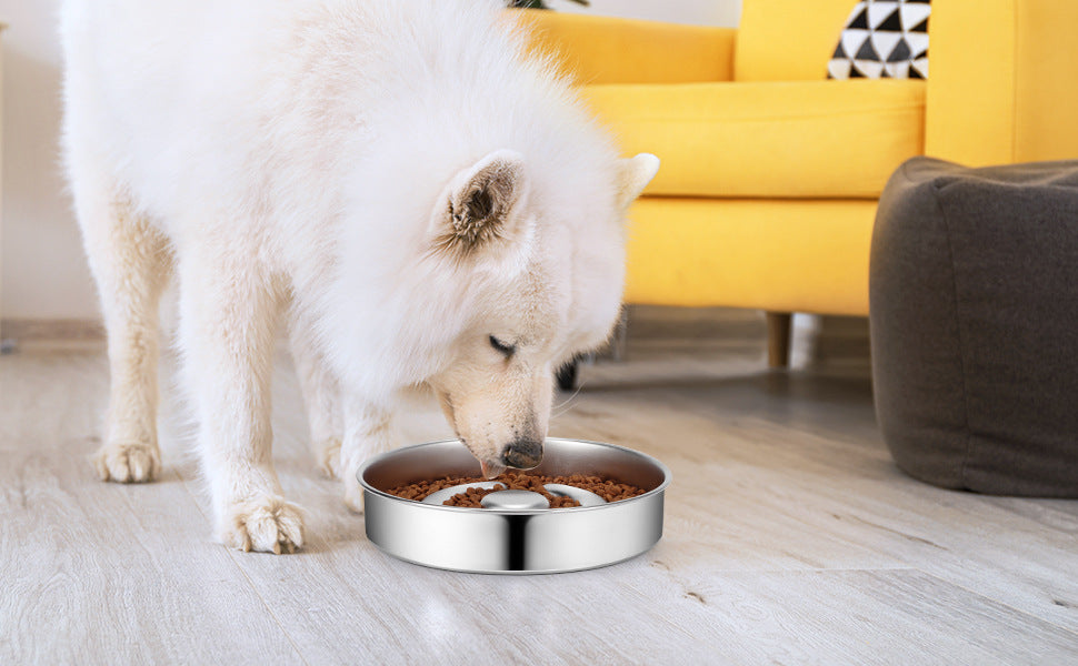 Pet Feeding Bowl Stainless Steel Neck Protector